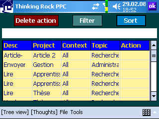 PocketPC companion for ThinkingRock